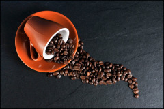 elegant coffee cup line art steam